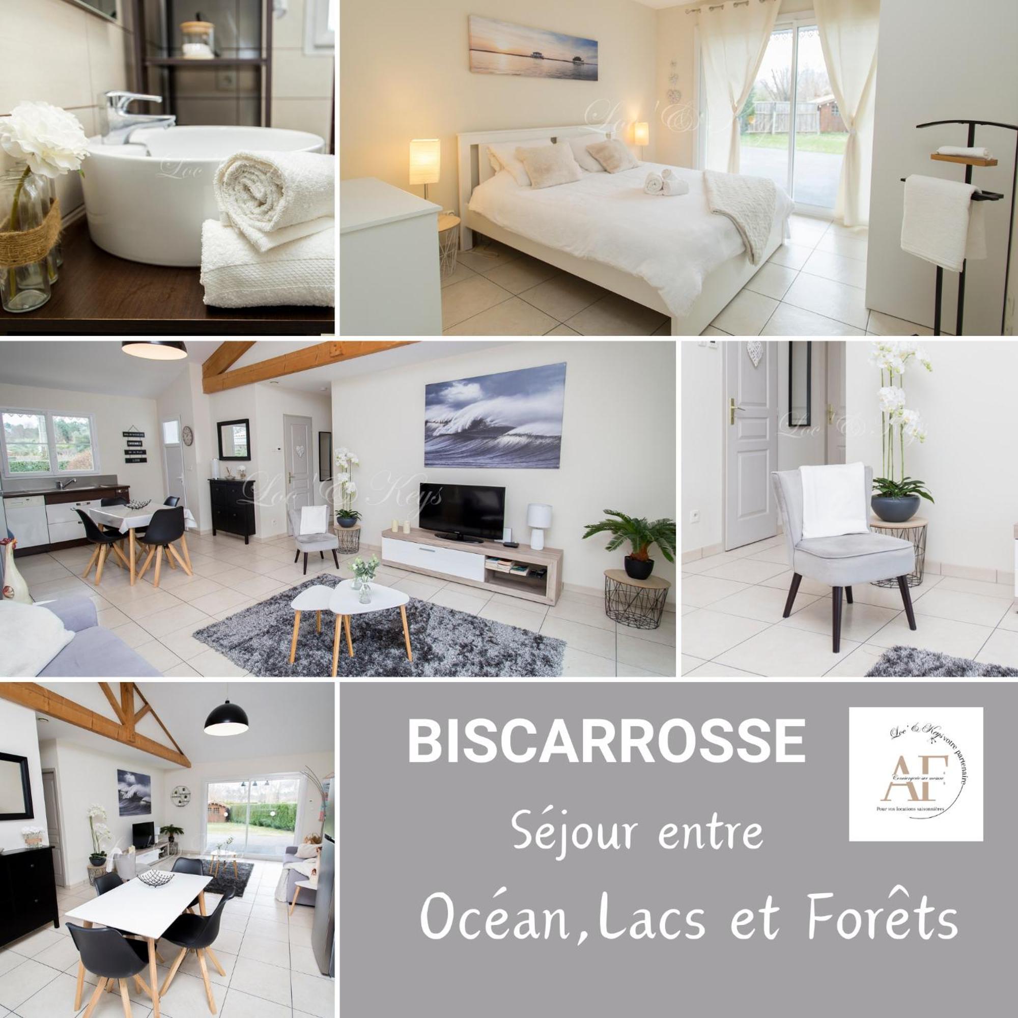 Ravissante Maison Cosy 4* Biscarrosse Proche Lac Zewnętrze zdjęcie