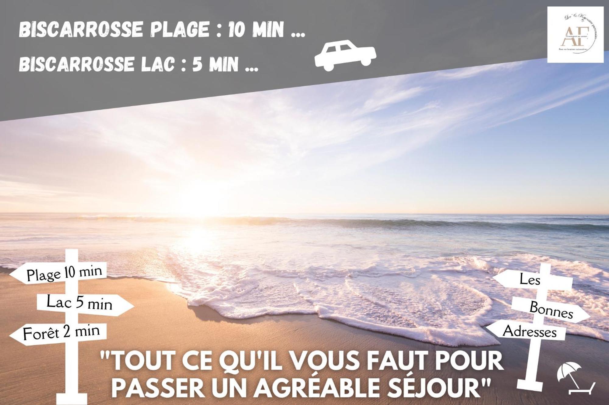 Ravissante Maison Cosy 4* Biscarrosse Proche Lac Zewnętrze zdjęcie