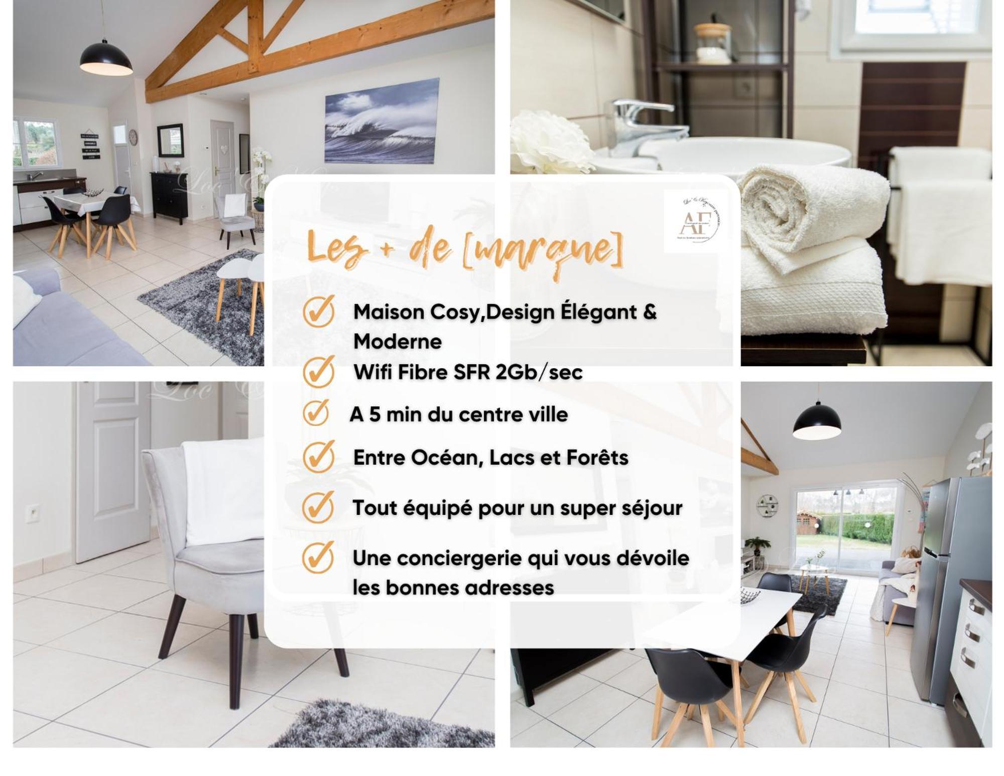Ravissante Maison Cosy 4* Biscarrosse Proche Lac Zewnętrze zdjęcie